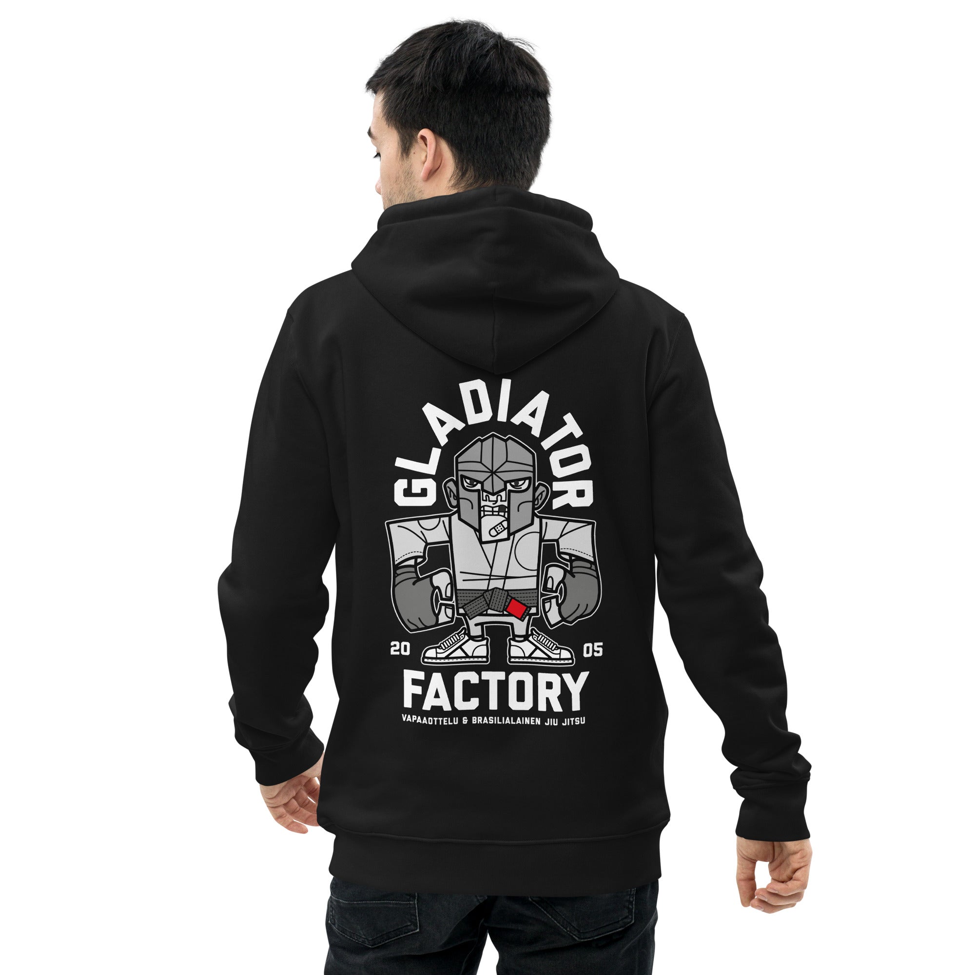 Gladiator Factory musta huppari logolla