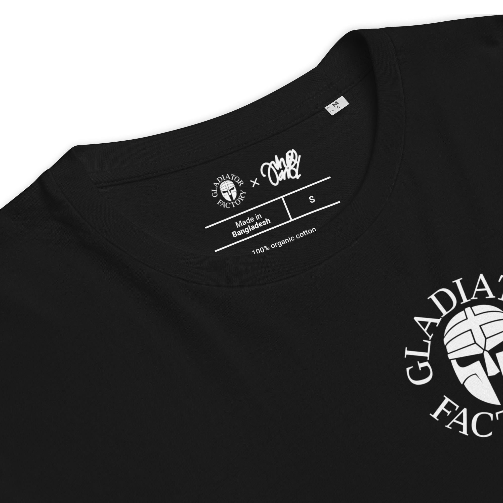 Gladiator Factory musta logo t-paita
